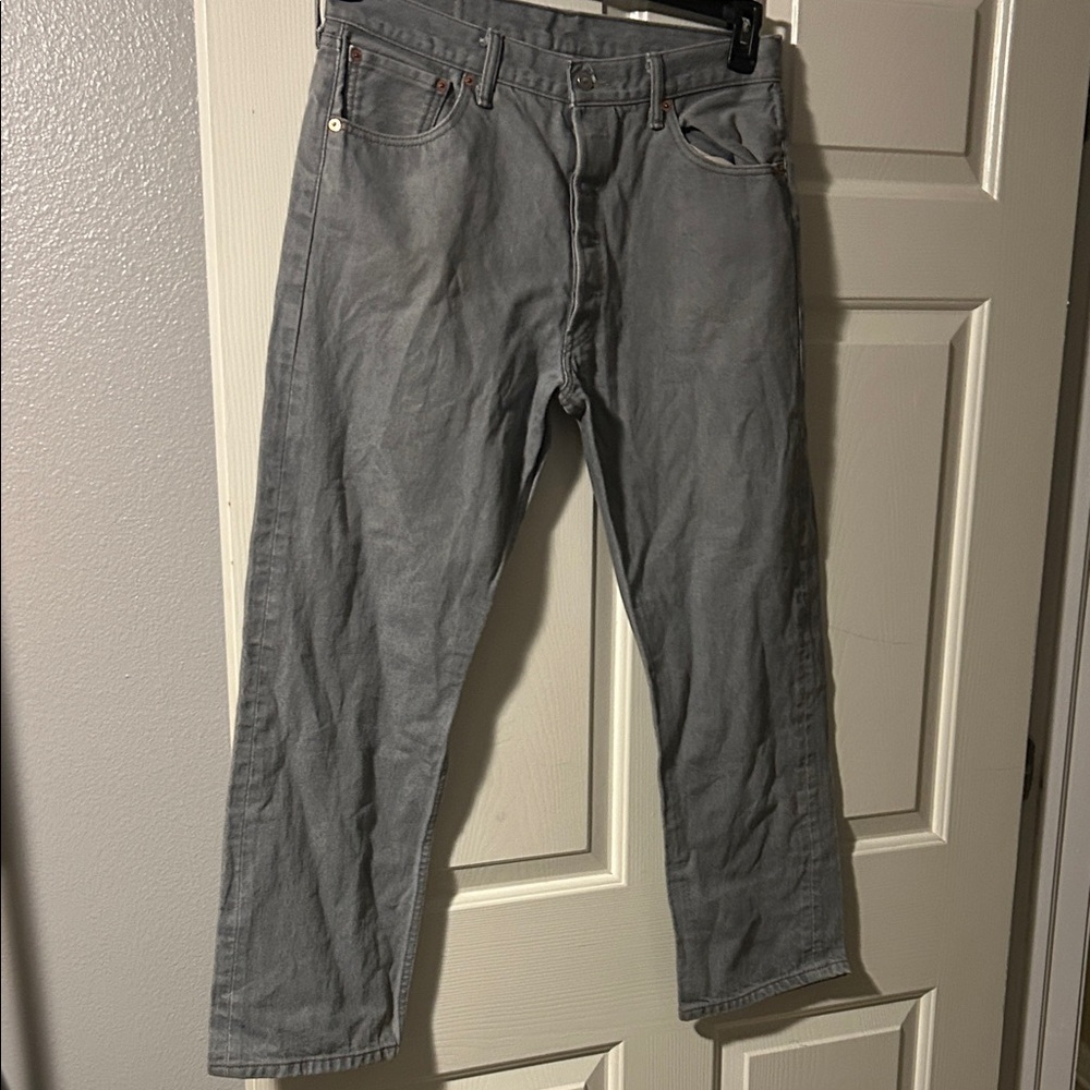 Levi's Men's Straight Jeans in Gray